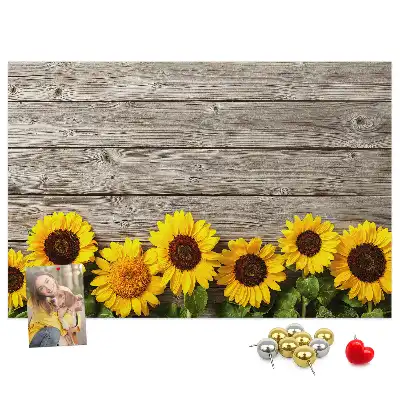 Tableau d’affichage en liège Tournesols