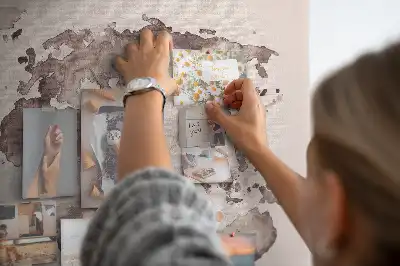 Tableau en liège déco Le monde peint à l'aquarelle