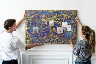 Tableau de liège Carte d'atlas
