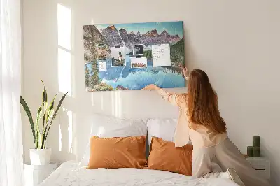 Tableau d’affichage en liège Paysage de montagne rocheuse