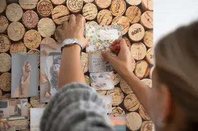 Tableau en liège déco Bouchons en bois vin