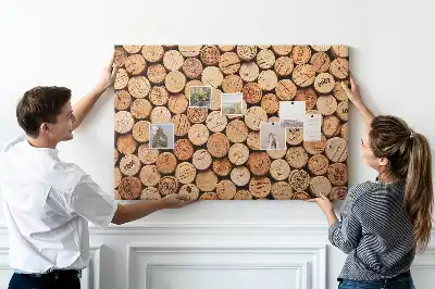 Tableau en liège déco Bouchons en bois vin