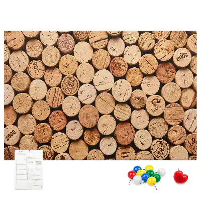 Tableau en liège déco Bouchons en bois vin