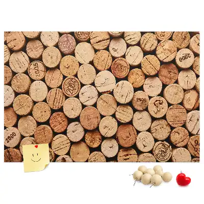 Tableau en liège déco Bouchons en bois vin