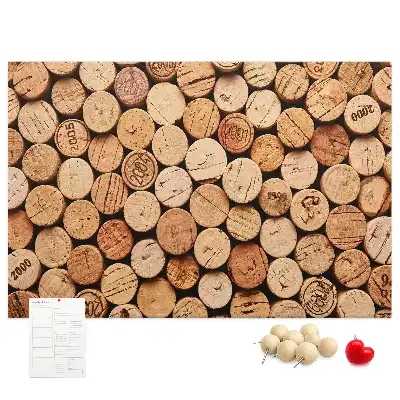 Tableau en liège déco Bouchons en bois vin