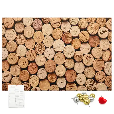 Tableau en liège déco Bouchons en bois vin