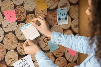 Tableau en liège déco Bouchons en bois vin