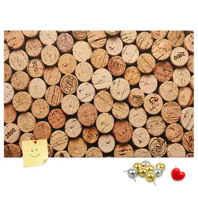 Tableau en liège déco Bouchons en bois vin