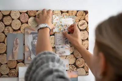 Tableau en liège déco Bouchons en bois vin