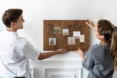 Tableau d’affichage en liège Carte des noms de pays