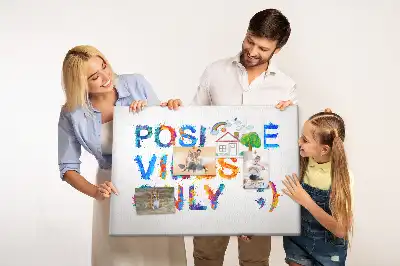 Tableau en liège déco Citation positive
