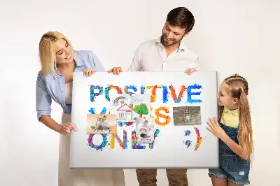 Tableau en liège déco Citation positive