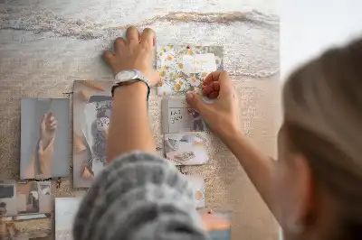 Tableau d’affichage en liège Citation sur la plage