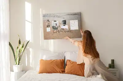 Tableau d’affichage en liège Citation sur la plage