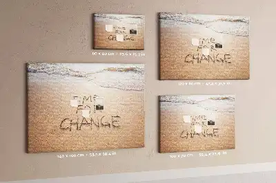 Tableau d’affichage en liège Citation sur la plage