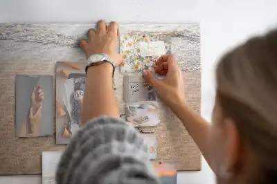 Tableau d’affichage en liège Citation sur la plage
