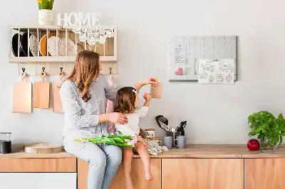 Tableau en liège déco Typographie "home" pour le mur du salon