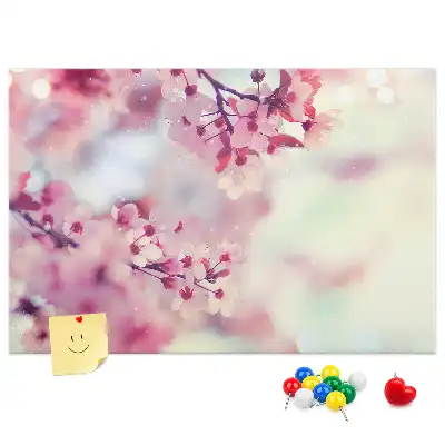 Tableau de liège Fleurs printemps