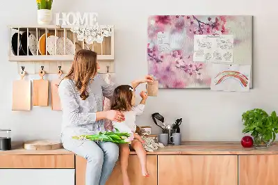 Tableau de liège Fleurs printemps