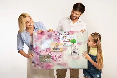 Tableau de liège Fleurs printemps