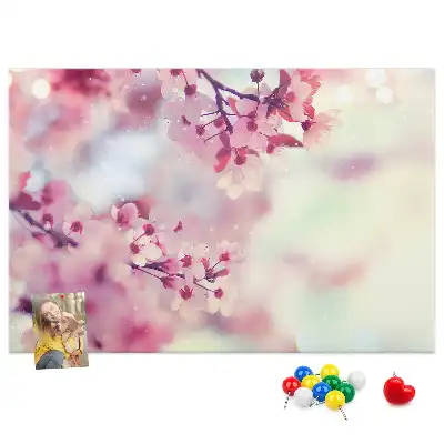 Tableau de liège Fleurs printemps