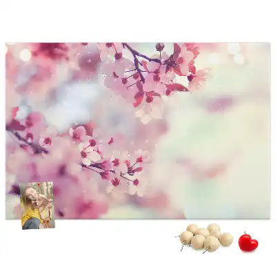Tableau de liège Fleurs printemps