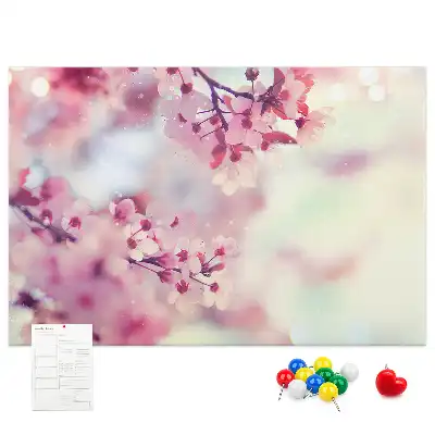 Tableau de liège Fleurs printemps
