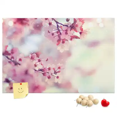 Tableau de liège Fleurs printemps
