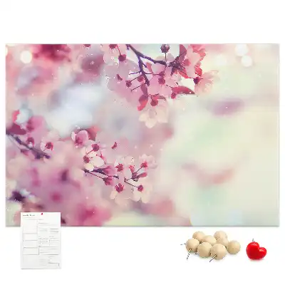 Tableau de liège Fleurs printemps