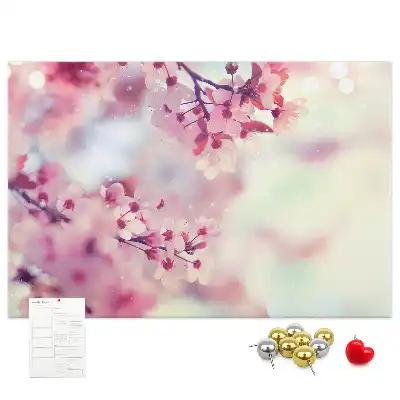 Tableau de liège Fleurs printemps