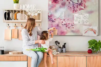 Tableau de liège Fleurs printemps
