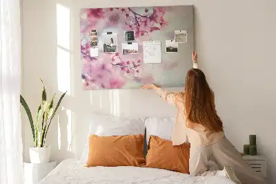 Tableau de liège Fleurs printemps