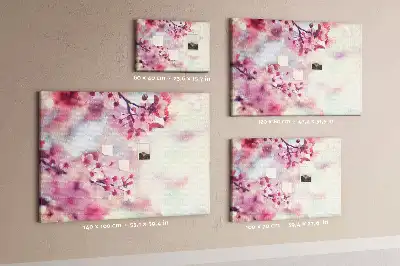 Tableau de liège Fleurs printemps