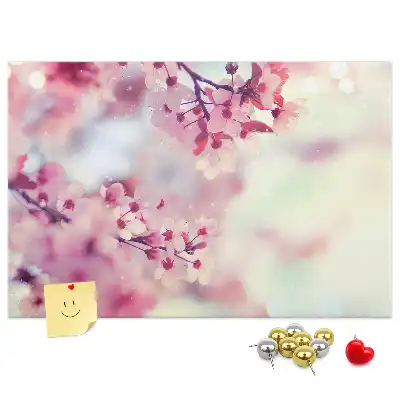 Tableau de liège Fleurs printemps