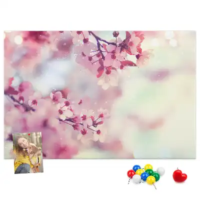 Tableau de liège Fleurs printemps
