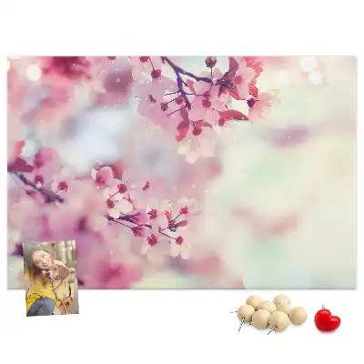 Tableau de liège Fleurs printemps