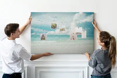 Tableau de liège Paysage mer