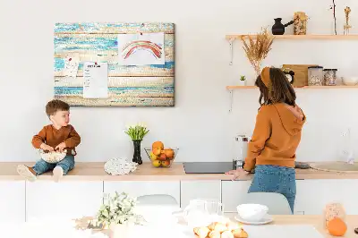 Tableau d’affichage en liège Bois rayé