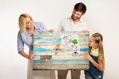 Tableau d’affichage en liège Bois rayé