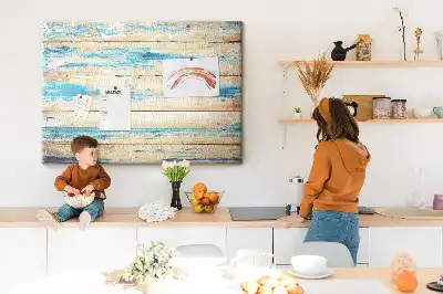 Tableau d’affichage en liège Bois rayé