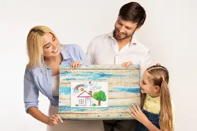 Tableau d’affichage en liège Bois rayé