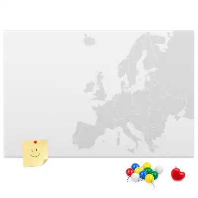 Tableau en liège carte du continent européen