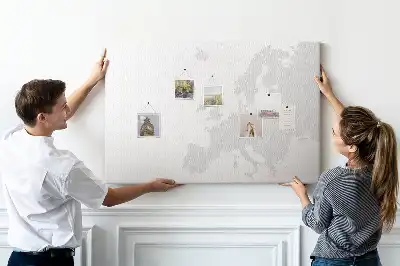 Tableau de liège Continent européen division