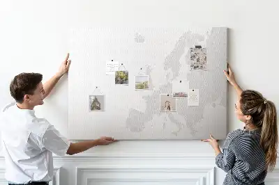 Tableau de liège Continent européen division