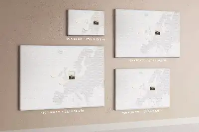 Tableau de liège Continent européen division