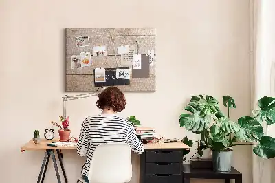 Tableau en liège déco Inscription tu peux le faire !