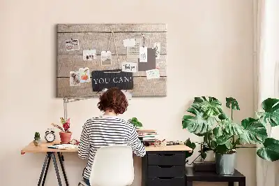 Tableau en liège déco Inscription tu peux le faire !