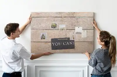 Tableau en liège déco Inscription tu peux le faire !