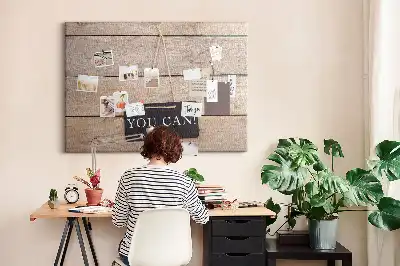 Tableau en liège déco Inscription tu peux le faire !