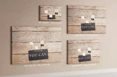 Tableau en liège déco Inscription tu peux le faire !